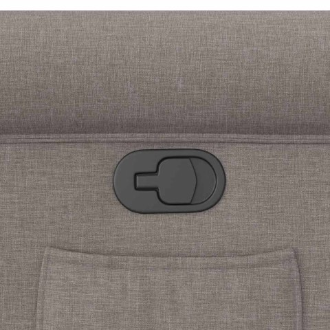 FOTEL ROZKŁADANY KOLOR TAUPE OBITY TKANINĄ