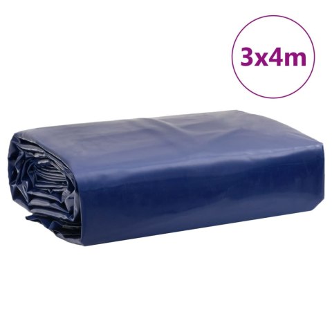 VidaXL Plandeka, niebieska, 3x4 m, 650 g/m²