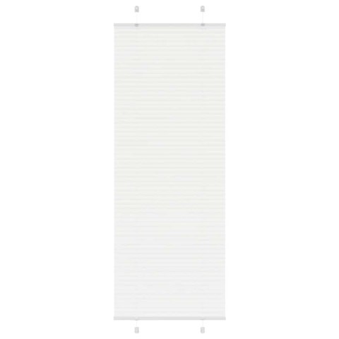 ROLETA PLISOWANA BIAŁA 75X200CM SZEROKOŚĆ TKANINY 74,4CM