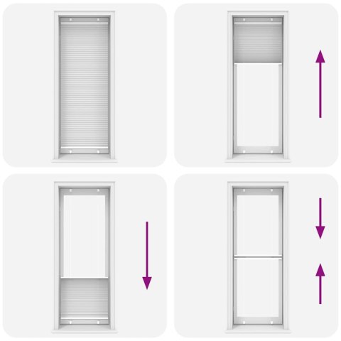 ROLETA PLISOWANA BIAŁA 75X200CM SZEROKOŚĆ TKANINY 74,4CM