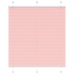 VidaXL Roleta plisowana różowa 115x150 cm Szerokość tkaniny 114,4 cm