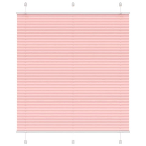 VidaXL Roleta plisowana różowa 115x150 cm Szerokość tkaniny 114,4 cm