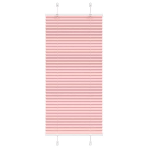 VidaXL Roleta plisowana różowa 65x100 cm Szerokość tkaniny 64,4cm