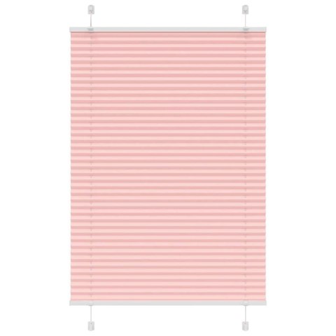 VidaXL Roleta plisowana różowa 85x100 cm Szerokość tkaniny 84,4 cm