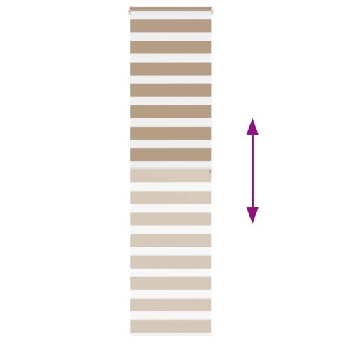 ROLETA ZEBRA 65X200CM SZEROKOŚĆ TKANINY 60,9CM POLIESTER