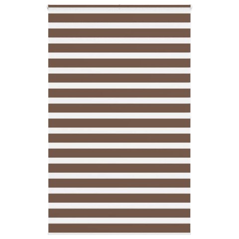 VidaXL Roleta zebra, brzozowa, szerokość tkaniny 140,9 cm, poliester