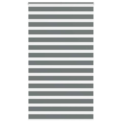 ROLETA ZEBRA CIEMNOSZARA SZEROKOŚĆ TKANINY 120,9CM POLIESTER