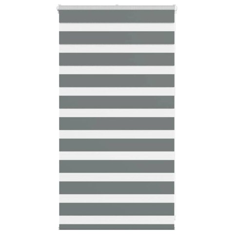 ROLETA ZEBRA CIEMNOSZARA SZEROKOŚĆ TKANINY 65,9CM POLIESTER