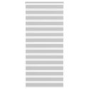 VidaXL Roleta zebra, jasnoszara, szerokość tkaniny 110,9cm, poliester