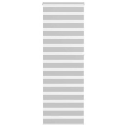 VidaXL Roleta zebra, jasnoszara, szerokość tkaniny 75,9 cm, poliester