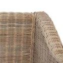 2-OSOBOWA SOFA Z PODUSZKAMI NATURALNY RATTAN
