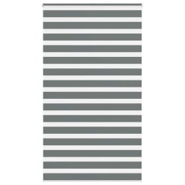 ROLETA ZEBRA CIEMNOSZARA SZEROKOŚĆ TKANINY 130,9CM POLIESTER