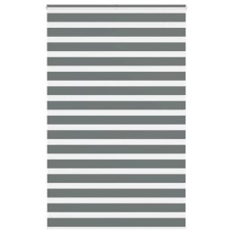 ROLETA ZEBRA CIEMNOSZARA SZEROKOŚĆ TKANINY 135,9CM POLIESTER