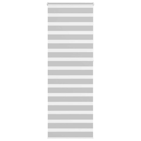 ROLETA ZEBRA JASNOSZARA SZEROKOŚĆ TKANINY 65,9CM POLIESTER