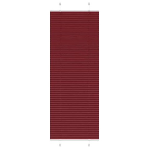 ROLETA PLISOWANA BORDOWY CZERWONY 80X200CM SZEROKOŚĆ TKANINY