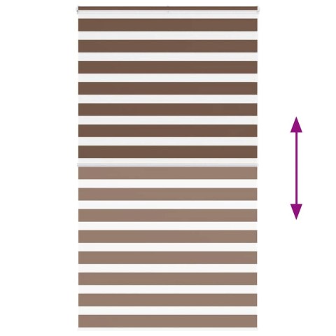 VidaXL Roleta zebra, brzozowa, szerokość tkaniny 125,9 cm, poliester