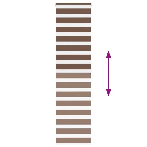 ROLETA ZEBRA BRZOZOWA SZEROKOŚĆ TKANINY 50,9CM POLIESTER