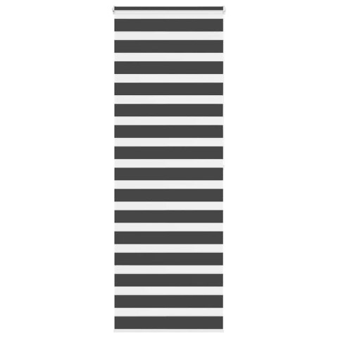 ROLETA ZEBRA CZARNA SZEROKOŚĆ TKANINY 75,9CM POLIESTER