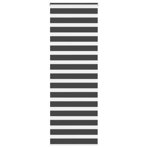 ROLETA ZEBRA CZARNA SZEROKOŚĆ TKANINY 80,9CM POLIESTER