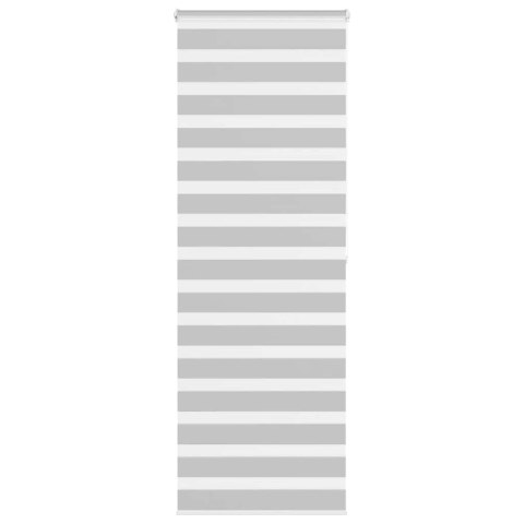 ROLETA ZEBRA JASNOSZARA SZEROKOŚĆ TKANINY 85,9CM POLIESTER