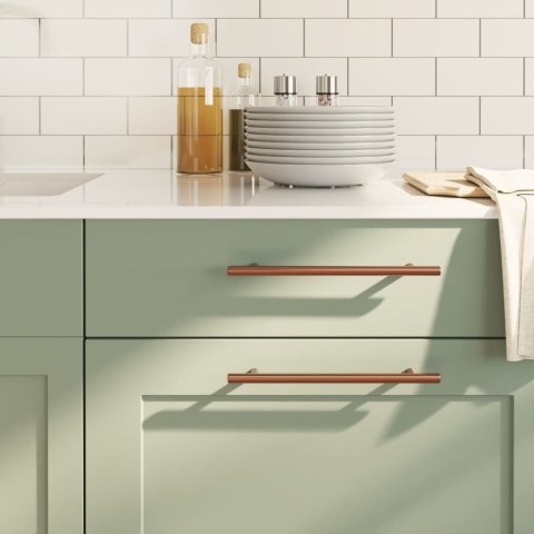 UCHWYTY DO SZAFEK 20 SZT. BRĄZ 192MM STAL NIERDZEWNA