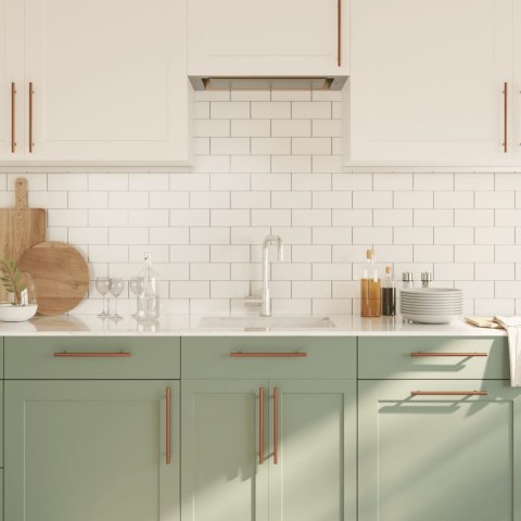 UCHWYTY DO SZAFEK 20 SZT. BRĄZ 192MM STAL NIERDZEWNA