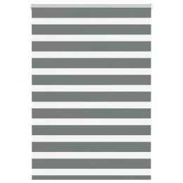 ROLETA ZEBRA CIEMNOSZARA SZEROKOŚĆ TKANINY 110,9CM POLIESTER