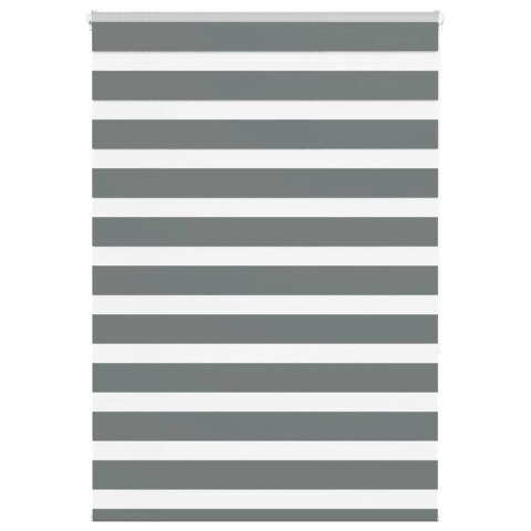 ROLETA ZEBRA CIEMNOSZARA SZEROKOŚĆ TKANINY 110,9CM POLIESTER