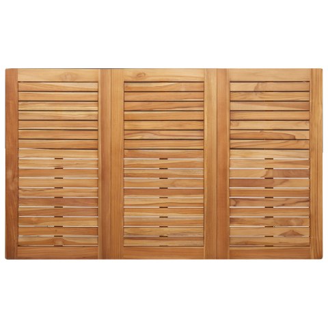 5-CZĘŚCIOWY ZESTAW JADALNIANY Z LITEGO DREWNA TEAKOWEGO