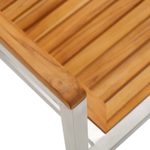 7-CZĘŚCIOWY ZESTAW JADALNY Z LITEGO DREWNA AKACJOWEGO