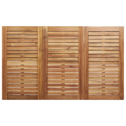 7-ELEMENTOWY ZESTAW DO JEDZENIA OGRODOWEGO Z SOLIDNEGO DREWNA AKACJOWEGO