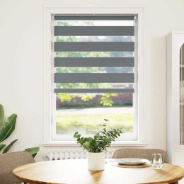 ROLETA ZEBRA CIEMNOSZARA SZEROKOŚĆ TKANINY 75,9CM POLIESTER