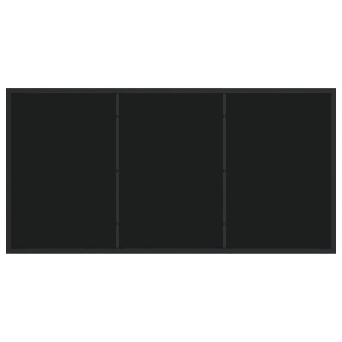 5-CZĘŚCIOWY ZESTAW DO JADALNI OGRODOWEJ Z PODUSZKAMI CZARNY Z POLIRATTANU