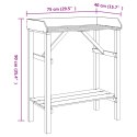 STÓŁ DO PIELĘGNACJI ROŚLIN AKACJA 75X40X90CM LITE DREWNO SOSNA