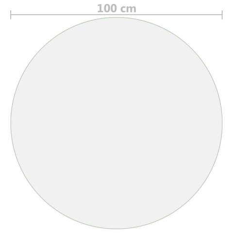 MATA OCHRONNA NA STÓŁ MATOWA Ø 100CM 2MM PVC