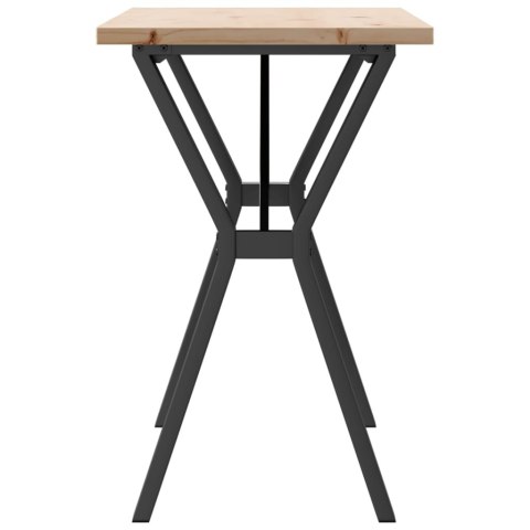 STÓŁ JADALNIANY Z NOGAMI W KSZTAŁCIE LITERY Y 100X50X75,5CM