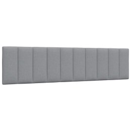 PODUSZKA NA WEZGŁOWIE JASNOSZARA 200CM TKANINA