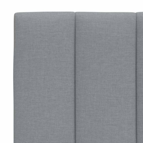 PODUSZKA NA WEZGŁOWIE JASNOSZARA 200CM TKANINA