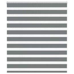 ROLETA ZEBRA CIEMNOSZARA SZEROKOŚĆ TKANINY 120,9CM POLIESTER