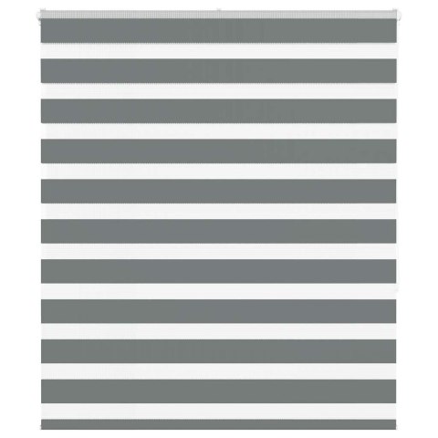 ROLETA ZEBRA CIEMNOSZARA SZEROKOŚĆ TKANINY 120,9CM POLIESTER