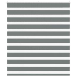 ROLETA ZEBRA CIEMNOSZARA SZEROKOŚĆ TKANINY 125,9CM POLIESTER