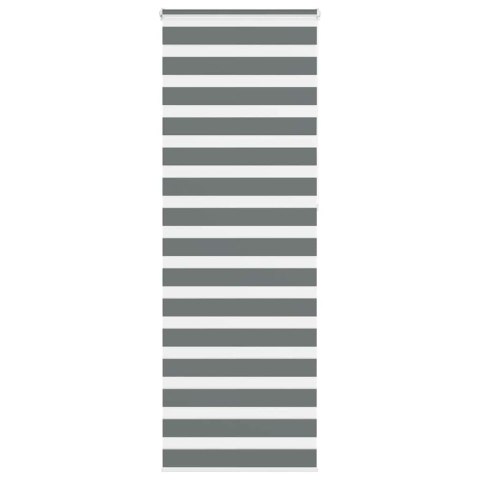 ROLETA ZEBRA CIEMNOSZARA SZEROKOŚĆ TKANINY 65,9CM POLIESTER