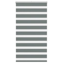 ROLETA ZEBRA CIEMNOSZARA SZEROKOŚĆ TKANINY 85,9CM POLIESTER