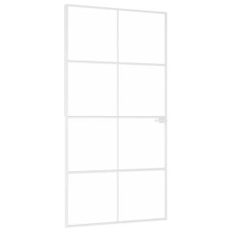 DRZWI WEWNĘTRZNE BIAŁE 102X201,5CM SZKŁO I ALUMINIUM