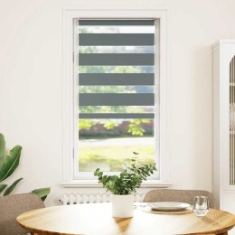 ROLETA ZEBRA CIEMNOSZARA SZEROKOŚĆ TKANINY 50,9CM POLIESTER