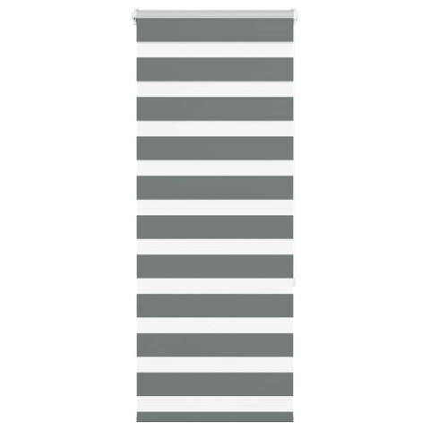 ROLETA ZEBRA CIEMNOSZARA SZEROKOŚĆ TKANINY 60,9CM POLIESTER