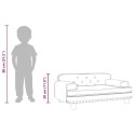 SOFA DLA DZIECI KREMOWA 70X45X30CM AKSAMIT