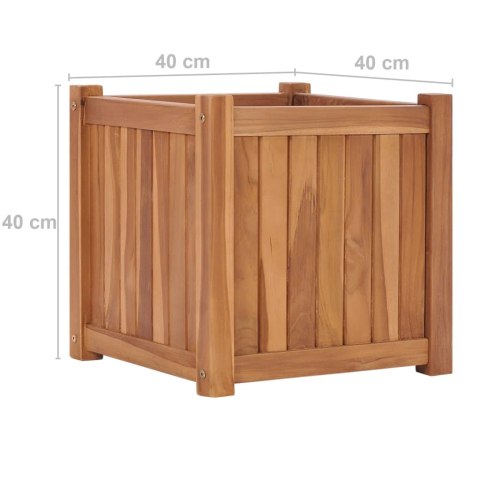 PODWYŻSZONA DONICA MALOWANA PROSZKOWO STAL 114X40X36CM SZARA