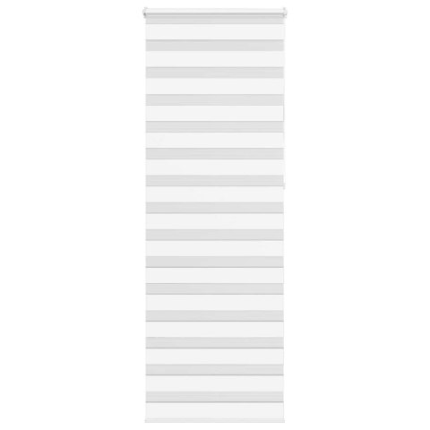 ROLETA ZEBRA BIAŁA SZEROKOŚĆ TKANINY 65,9CM POLIESTER