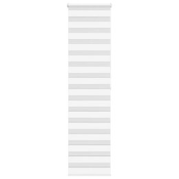 ROLETA ZEBRA BIAŁA SZEROKOŚĆ TKANINY 55,9CM POLIESTER